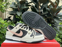 Authentic Nike Dunk Low Beige White/Pink/Black