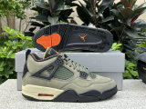 Authentic UNDEFEATED x Air Jordan 4 Olive