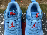 Authentic Jordan Spizike Low Football Blue/Red