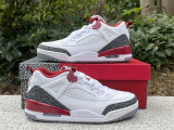Authentic Jordan Spizike Low Wine Red/White