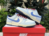 Authentic Nike Dunk Low Beige Blue/Red/White