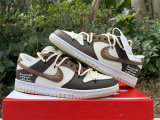 Authentic Nike Dunk Low Brown/Black/White
