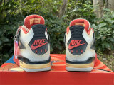 Authentic Air Jordan 4 WMNS Orass/White/Red