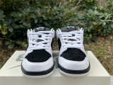 Authentic TIGHTBOOTH x Nike SB Dunk Low White/Black-Safety Orange