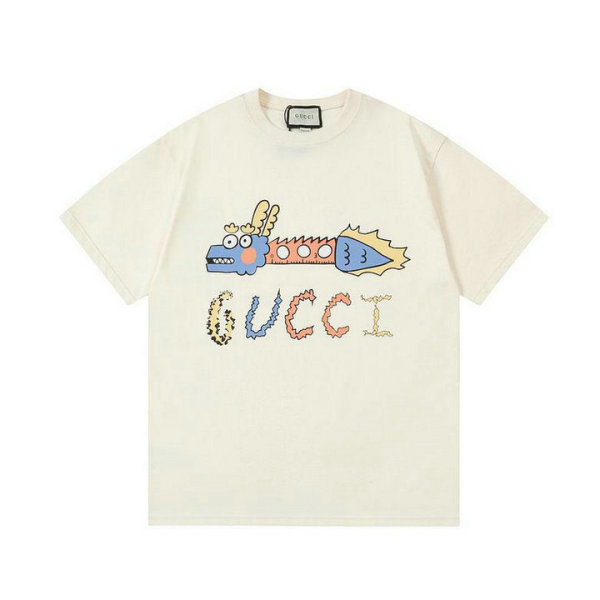 Gucci Short Round Collar T-shirt S-XL (37)