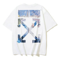 OFF-WHITE short round collar T-shirt S-XL (198)
