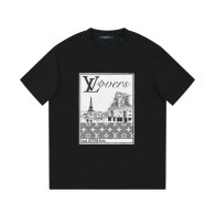LV Short Round Collar T-shirt XS-L (166)