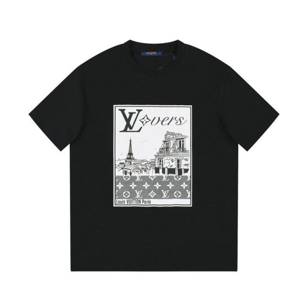 LV Short Round Collar T-shirt XS-L (166)