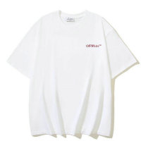 OFF-WHITE short round collar T-shirt S-XL (186)