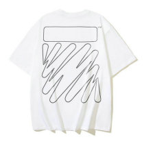 OFF-WHITE short round collar T-shirt S-XL (199)