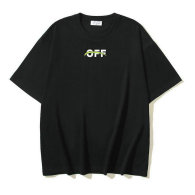 OFF-WHITE short round collar T-shirt S-XL (235)