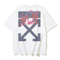 OFF-WHITE short round collar T-shirt S-XL (195)