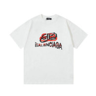 Balenciaga Short Round Collar T-shirt S-XL (173)