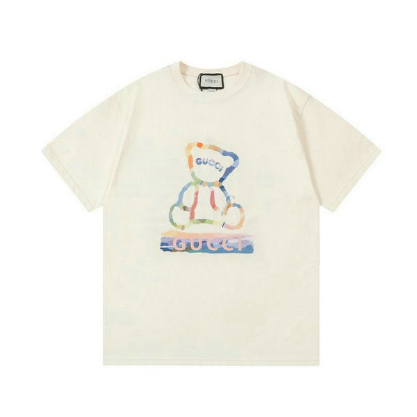Gucci Short Round Collar T-shirt S-XL (18)
