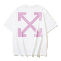 OFF-WHITE short round collar T-shirt S-XL (192)
