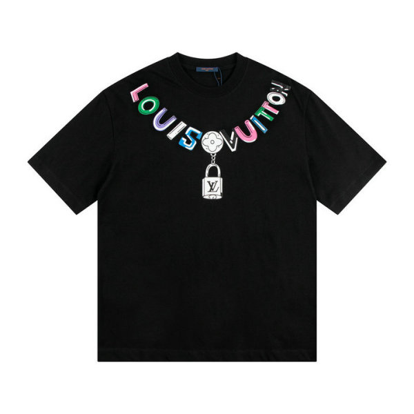 LV Short Round Collar T-shirt S-XL (56)