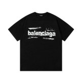 Balenciaga Short Round Collar T-shirt S-XL (146)