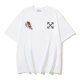 OFF-WHITE short round collar T-shirt S-XL (165)