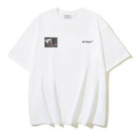 OFF-WHITE short round collar T-shirt S-XL (182)