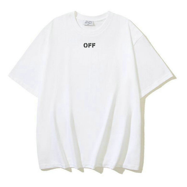 OFF-WHITE short round collar T-shirt S-XL (163)