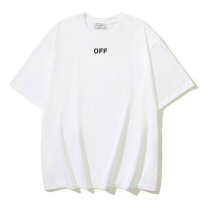 OFF-WHITE short round collar T-shirt S-XL (163)