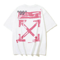 OFF-WHITE short round collar T-shirt S-XL (197)