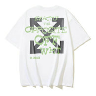 OFF-WHITE short round collar T-shirt S-XL (206)