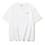 OFF-WHITE short round collar T-shirt S-XL (180)