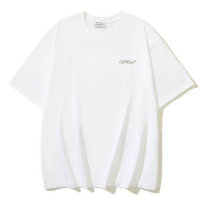 OFF-WHITE short round collar T-shirt S-XL (180)