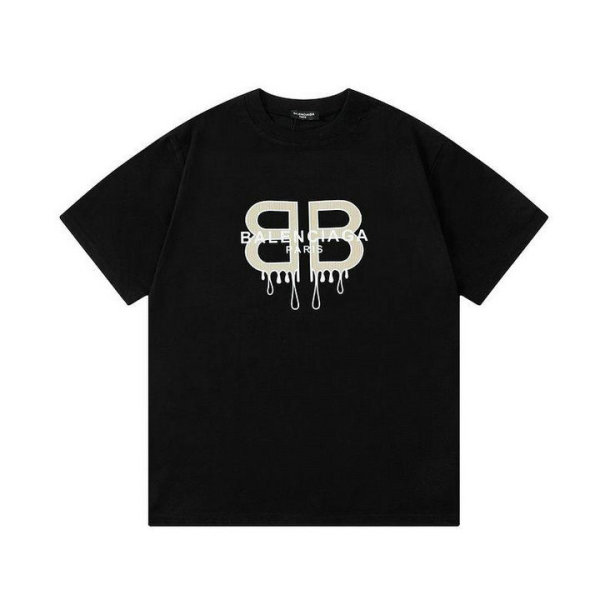 Balenciaga Short Round Collar T-shirt S-XL (143)