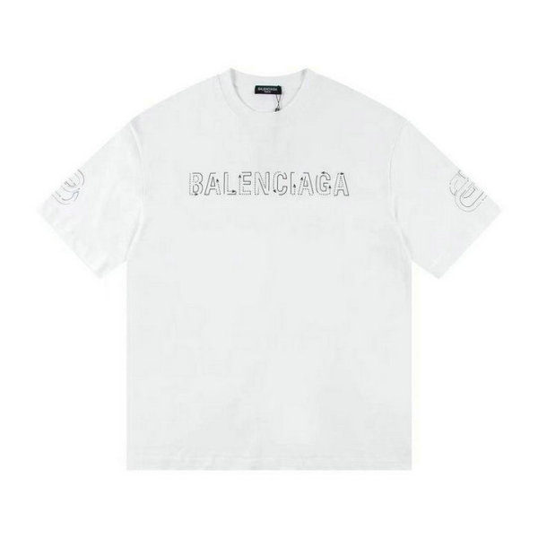 Balenciaga Short Round Collar T-shirt S-XL (129)