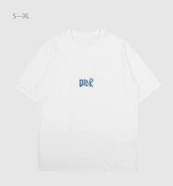 Dior Short Round Collar T-shirt S-XL (2)