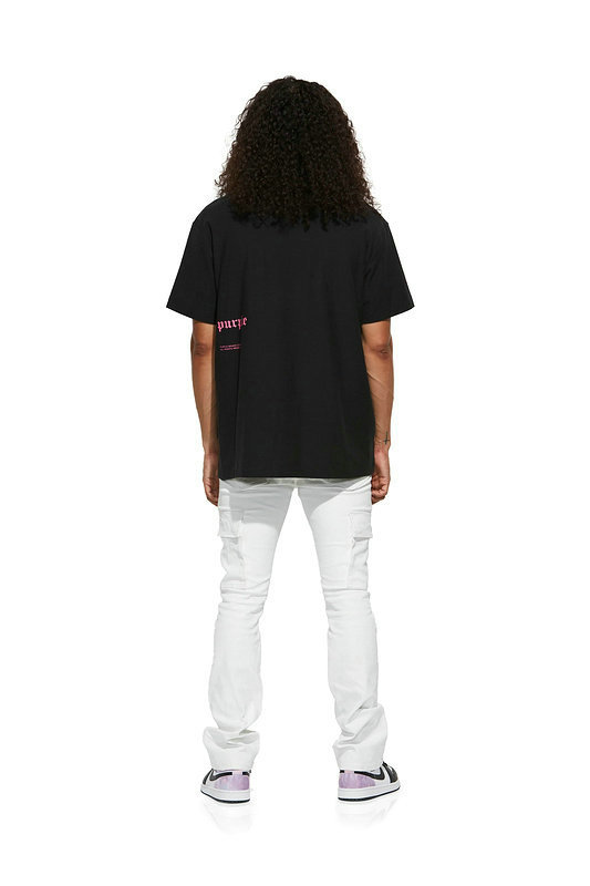 Purple Short Round Collar T-shirt S-XL (12)