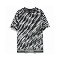 Dior Short Round Collar T-shirt S-XL (9)