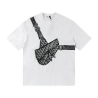 Dior Short Round Collar T-shirt S-XL (10)
