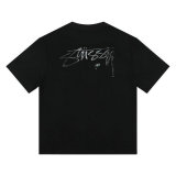 Stussy Short Round Collar T-shirt S-XL (24)