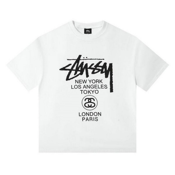 Stussy Short Round Collar T-shirt S-XL (4)