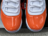 Authentic Air Jordan 11 Orange/White