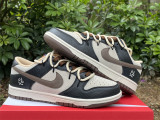 Authentic Nike Dunk Low Black/Brown