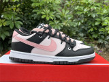 Authentic Nike Dunk Low White/Black/Pink