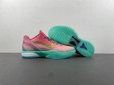 Authentic Nike Kobe 6 Pink/Green/Gold