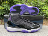 Authentic Air Jordan 11 Black/Purple