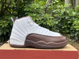 Authentic SoleFly x Air Jordan 12 White/Baroque Brown