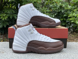 Authentic SoleFly x Air Jordan 12 White/Baroque Brown