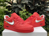 Authentic Off-White x Nike Air Force 1 Red