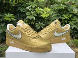 Off-White x Nike Air Force 1 Gold/Silver