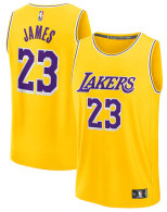 Men's Los Angeles Lakers LeBron James Fanatics Gold Fast Break Replica Jersey - Icon Edition