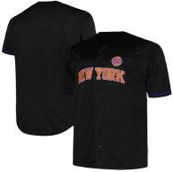 Men's New York Knicks Profile Black Big & Tall Pop Jersey