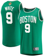 Men's Boston Celtics Derrick White Fanatics Kelly Green 2024 NBA Finals Fast Break Replica Player Jersey - Icon Edition