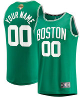 Men's Boston Celtics Fanatics Kelly Green 2024 NBA Finals Custom Fast Break Jersey - Icon Edition